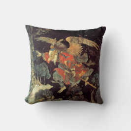 Playful Tengu: Japanisches Folklore-Kissen-Kissen Kissen