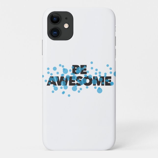 Playful, vibrant, bold, modern design Be Awesome Case-Mate iPhone Hülle (Rückseite)
