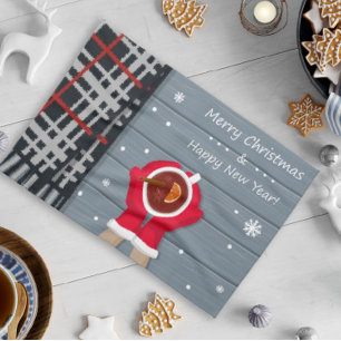 Playfull und Wintry Niedliche Weihnachtsküche Hand Geschirrtuch