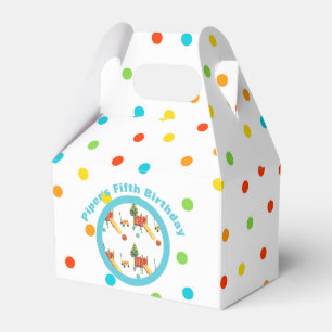 Playground Birthday Party Gefälligkeitsbox Punkt Geschenkschachtel