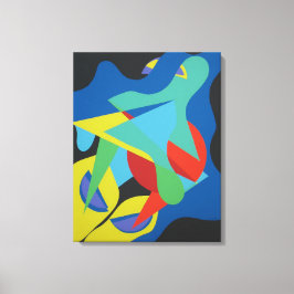 Playground of Colored Shapes Canvas Print Leinwanddruck