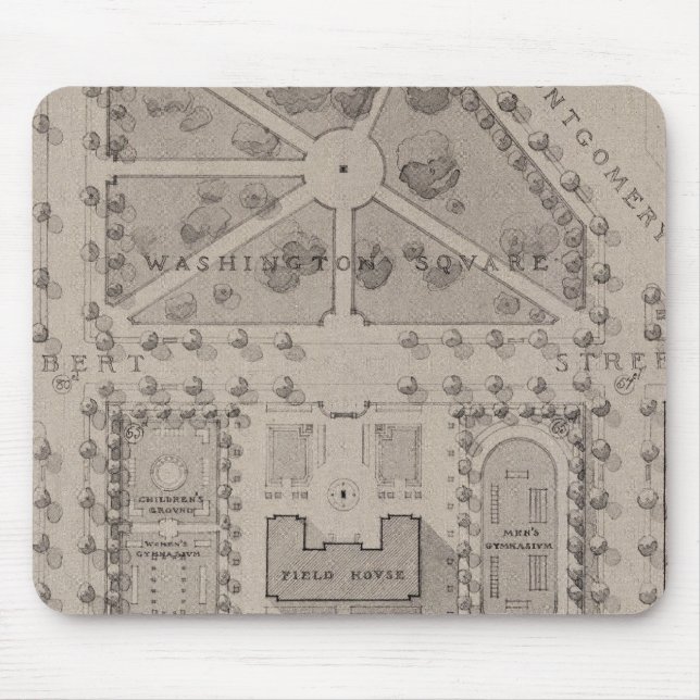 Playground, Washington Square, San Francisco Mousepad (Vorne)
