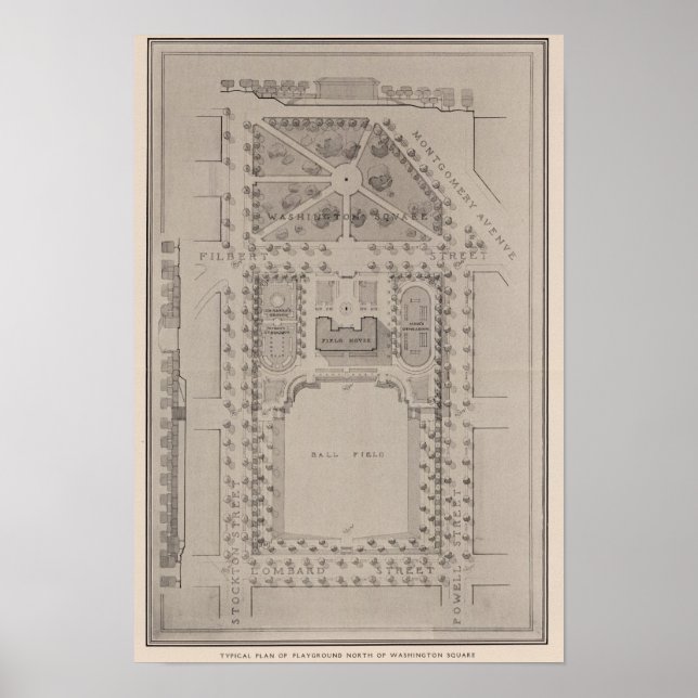 Playground, Washington Square, San Francisco Poster (Vorne)