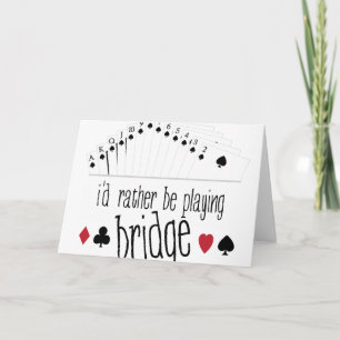 Playing Bridge Karte
