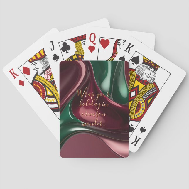 Playing cards in stylish abstract graphic spielkarten (Rückseite)