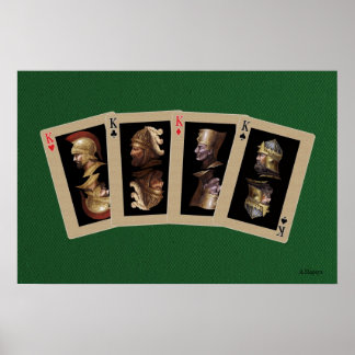 Playing cards poster