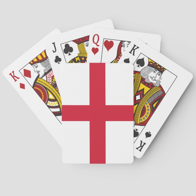 Playing Cards with flag of England Spielkarten (Rückseite)