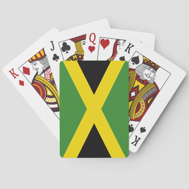 Playing Cards with flag of Jamaica Spielkarten (Rückseite)