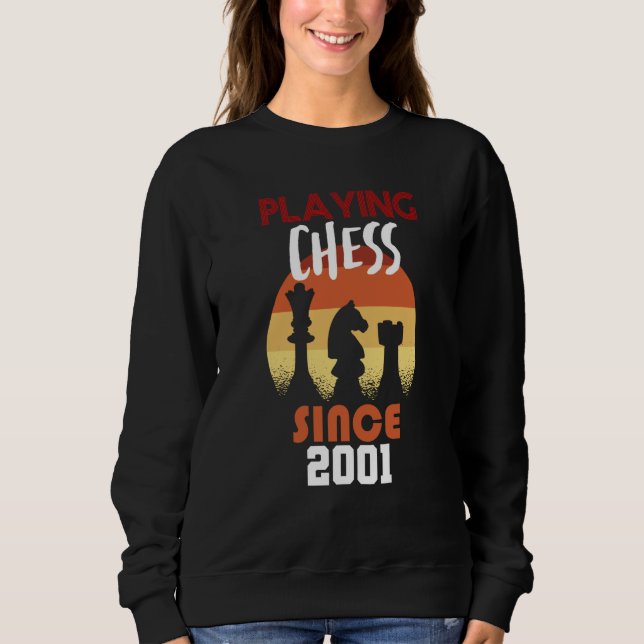 Playing chess since 2001 sweatshirt (Vorderseite)