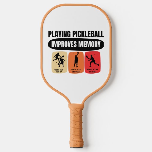 Playing Pickleball Improves Memory Pickleball Schläger (Vorderseite)