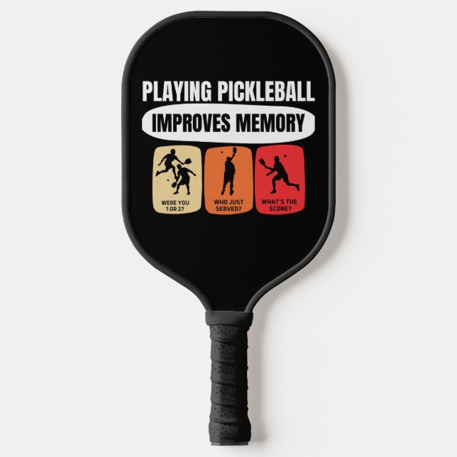 Playing Pickleball Improves Memory Pickleball Schläger (Vorderseite)