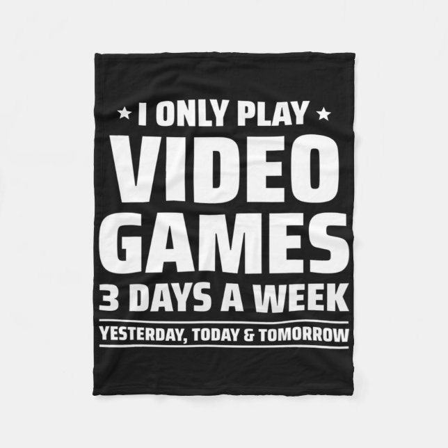Playing Video Games - Video Gamer Meme - Funny Vid Fleecedecke (Vorderseite)