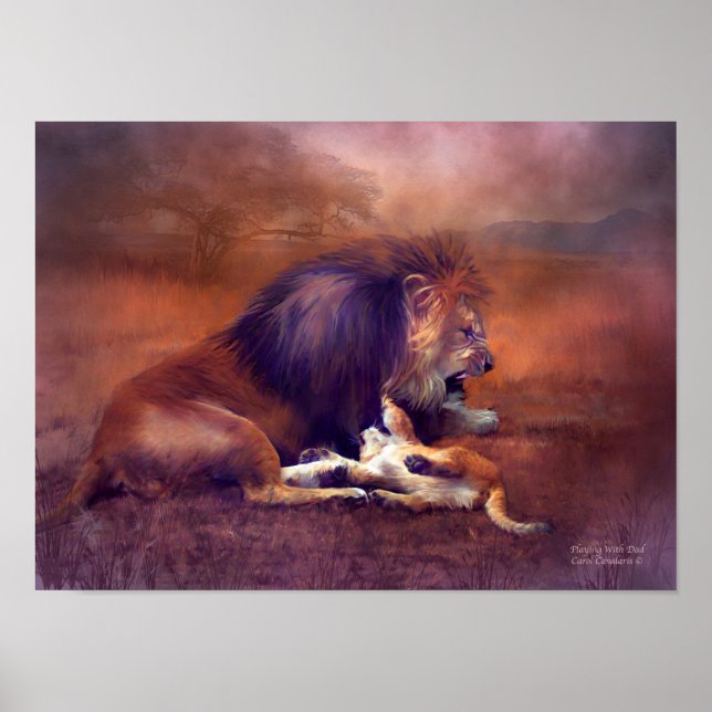 Playing With Dad Art Poster/Print Poster (Vorne)
