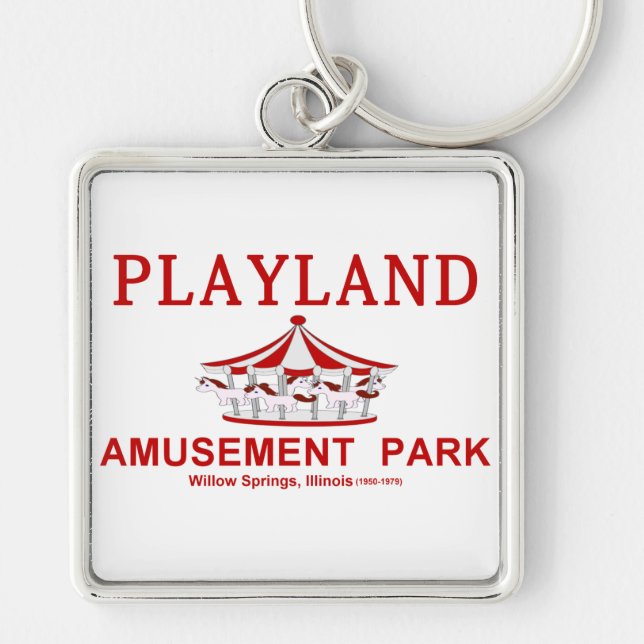 Playland Vergnügungspark, Willow Springs, Illinois Schlüsselanhänger (Vorne)