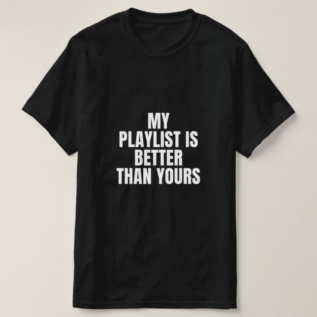 Playlist Mens T - Shirt (Design vorne)