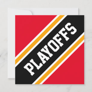 PLAYOFFS Hellrotes Schwarz Orange Rennstreifen
