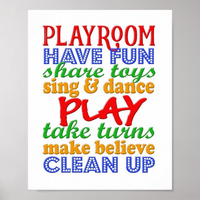 Playroom Poster (Vorne)
