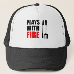 Plays mit Feuergrill Truckerkappe