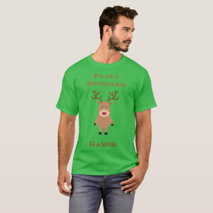Plays Reindeer Games Christmas T-Shirt
