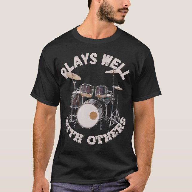 Plays with other - Drums T-Shirt (Vorderseite)