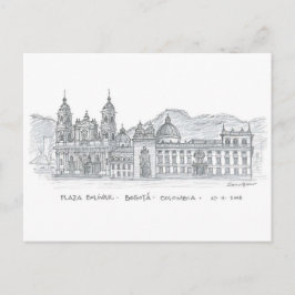 Plaza Bolívar, Bogotá, Kolumbien Postkarte