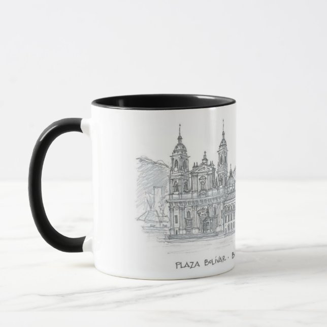 Plaza Bolívar, Bogotá, Kolumbien Tasse (Links)