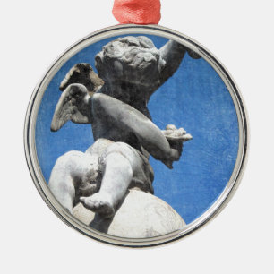 Plaza Cherub Ornament Aus Metall