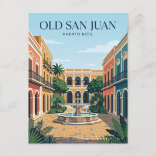 Plaza de Armas San Juan Puerto Rico Postkarte