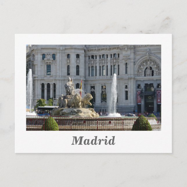Plaza de Cibeles, Madrid Carte postale (Devant)