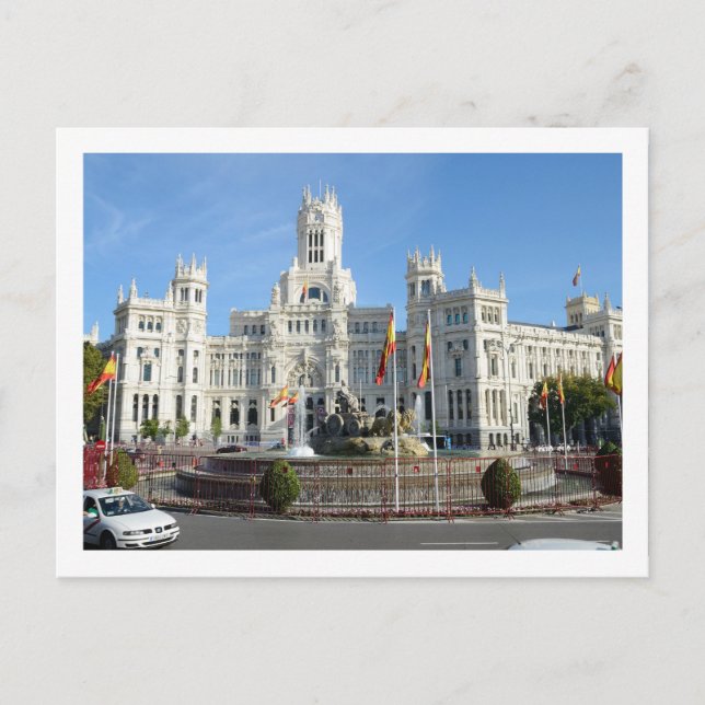 Plaza de Cibeles, Madrid Carte postale (Devant)