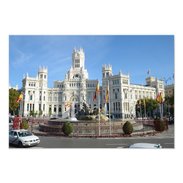 Plaza de Cibeles, Madrid Fotodruck (Vorne)