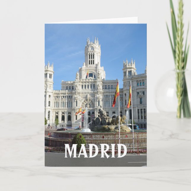 Plaza de Cibeles, Madrid Karte (Vorderseite)
