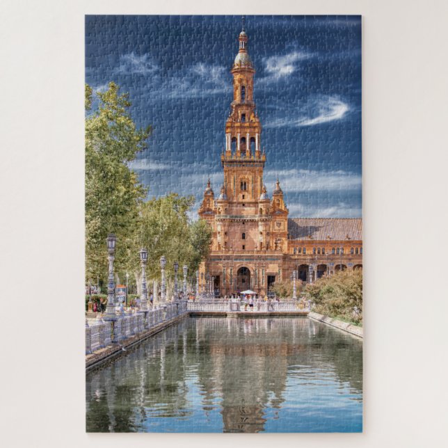 Plaza de España in Sevilla, Spanien (Vertikal)