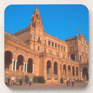 Plaza de Espana in Sevilla, Spanien. Getränkeuntersetzer