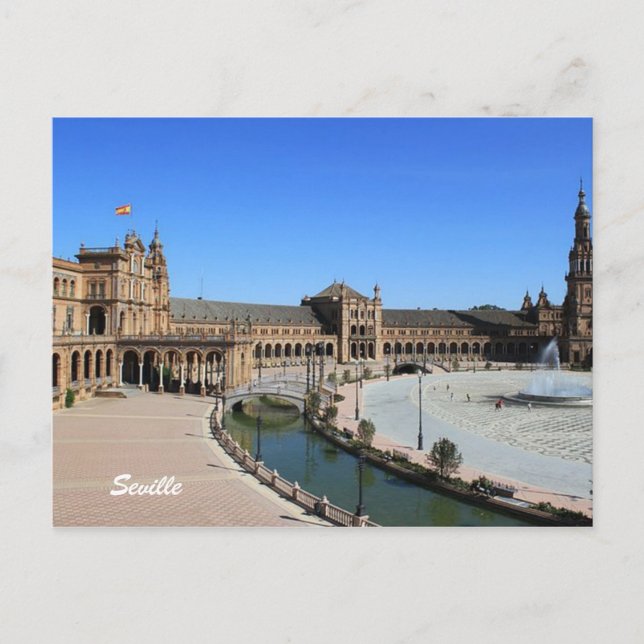 Plaza de España, Sevilla Postkarte (Vorderseite)