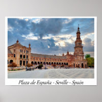 Plaza de España Sevilla Spanien Europa