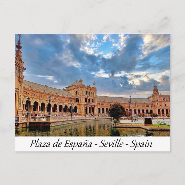 Plaza de España Sevilla Spanien Europa Postkarte (Vorderseite)