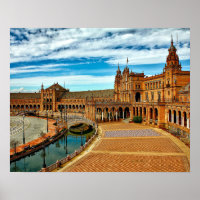 Plaza de Espana, Sevilla. Spanien