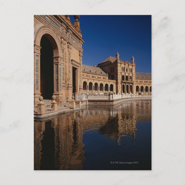 Plaza de Espana, Sevilla, Spanien Postkarte (Vorderseite)