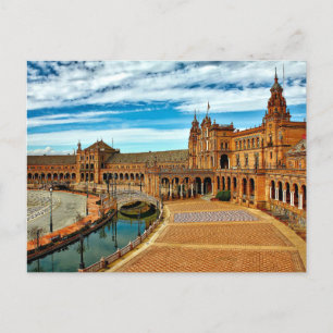 Plaza de Espana, Sevilla. Spanien Postkarte