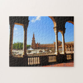 Plaza de Espana, Sevilla, Spanien - Puzzlespiel