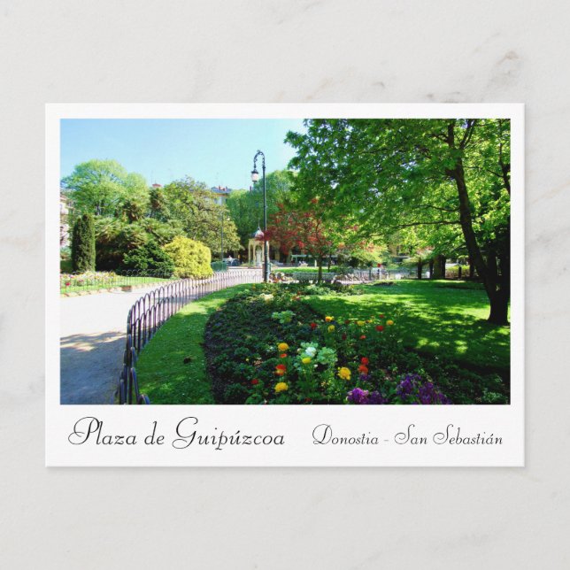 Plaza de Guipúzcoa en Donostia - San Sebastián Postkarte (Vorderseite)