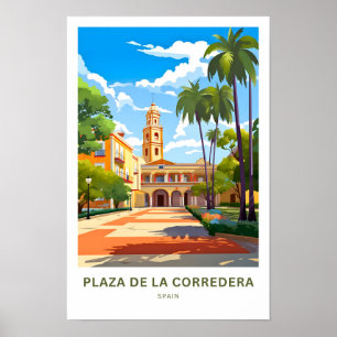 Plaza De La Corredera Spanien Reisen Poster