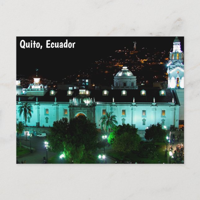 Plaza de la Independencia, Quito, Ecuador Postkarte (Vorderseite)