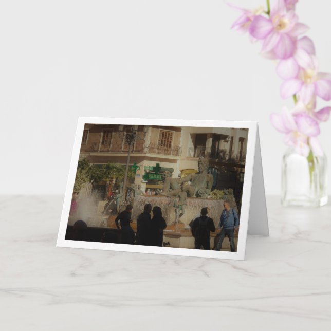 Plaza De La Virgen, Valencia, Spanien Karte (Orchidee)