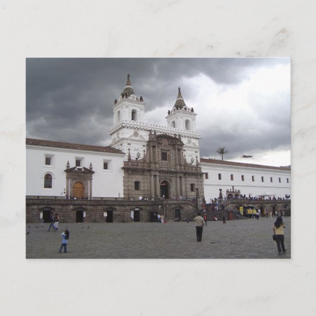 Plaza de San Francisco, Quito, Ecuador Postkarte (Vorderseite)