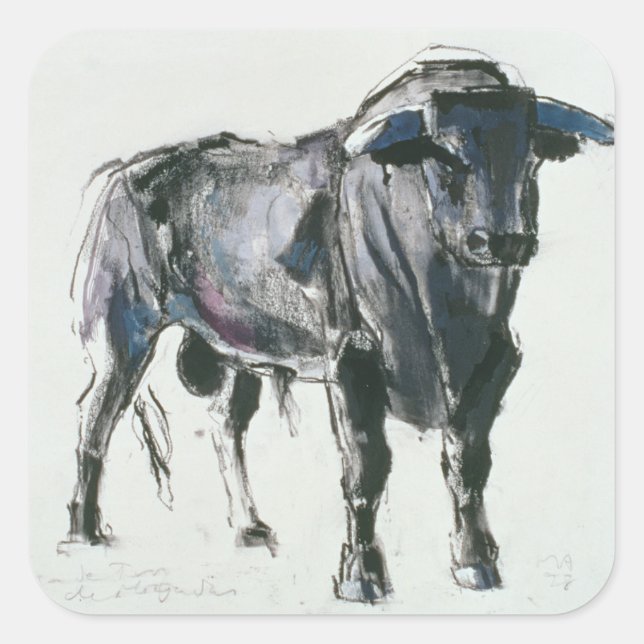 Plaza de Toros de Miajadas 1998 Quadratischer Aufkleber (Vorderseite)