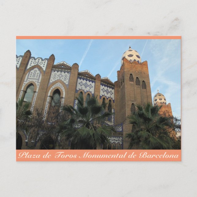 Plaza de Toros Monumental, Barcelona, Postcard Postkarte (Vorderseite)