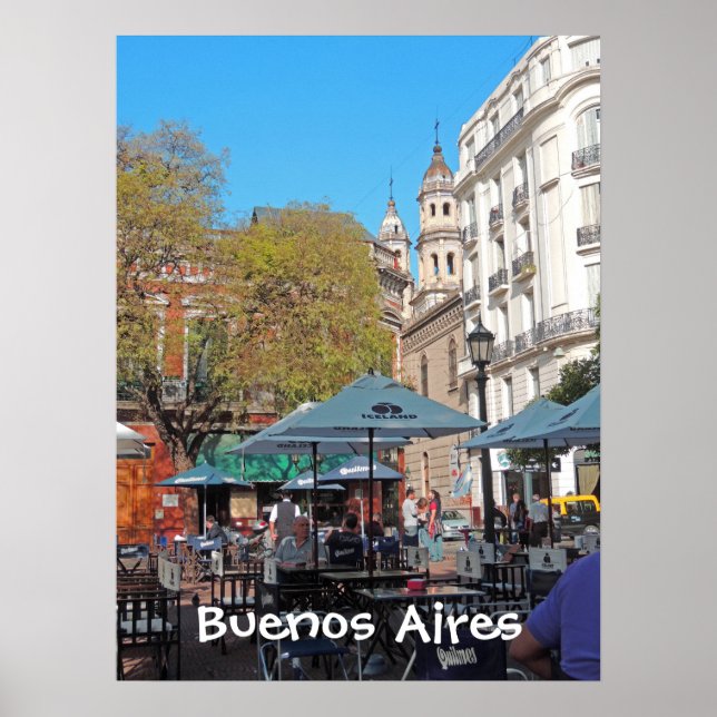Plaza Dorrego in the Afternoon Poster (Vorne)