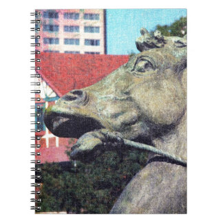 Plaza Fountain - Pferde Detail Notizblock